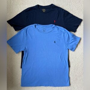 Polo Ralph Lauren Boys' Cotton Embroidered Pony Tee size L (14-16) bundle of 2